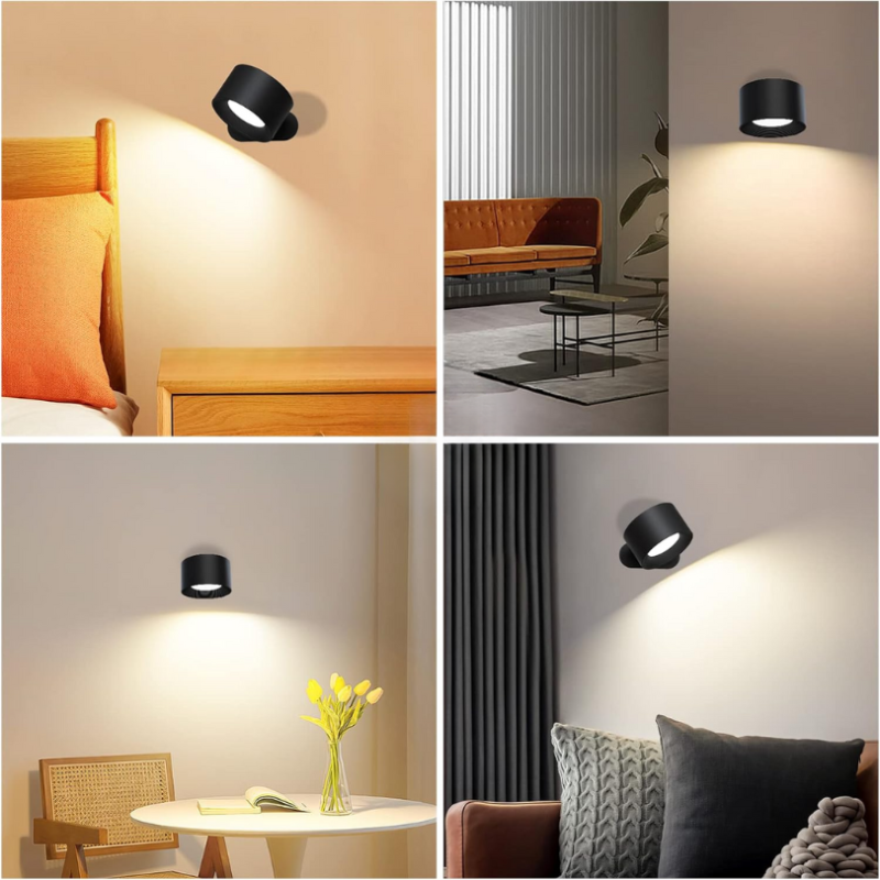 1+1 GRATIS | LumiPod - Drehbare kabellose LED-Wandleuchte