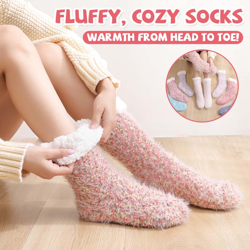 CozyStep - Den ganzen Tag warme Füße mit rutschfesten Komfortsocken