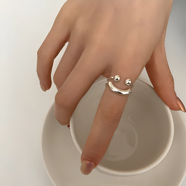50% RABATT | HappyRing™ - smiley Verstellbarer Ring [Letzter Tag Rabatt]