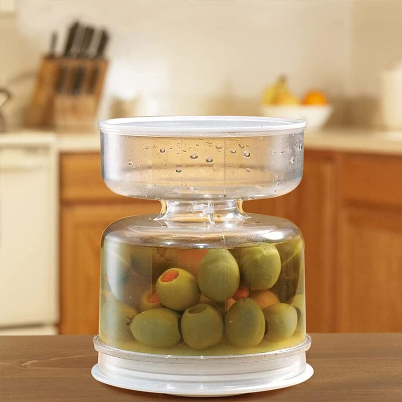 PicklePal™ - Essiggurken- und Olivenglasbehälter mit Sieb [Letzter Tag Rabatt]
