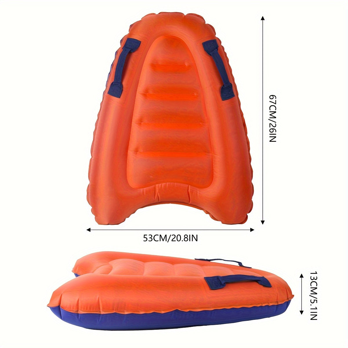 Hydrozy WaveBoard | Aufblasbares Schwimmbrett | Leicht & Robust | Mit Handgriffen