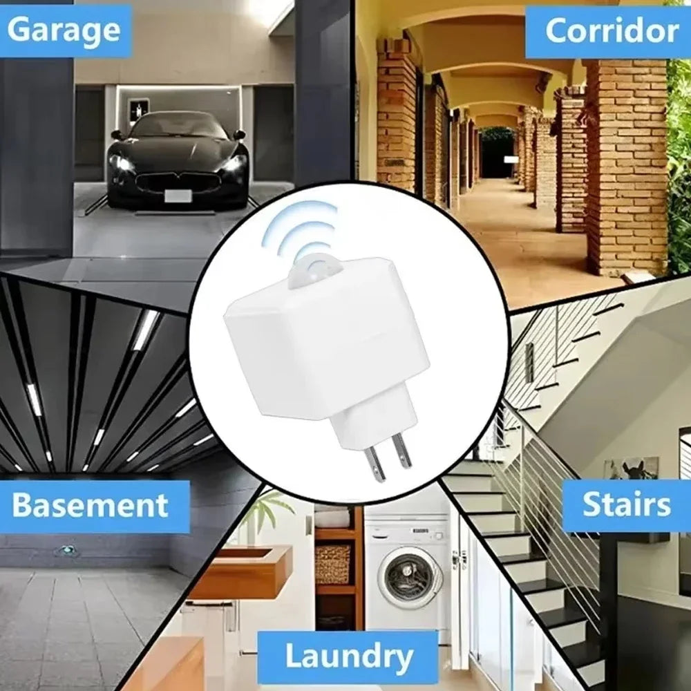 SenseLight E27 Lampenfassung mit Bewegungssensor | PIR-Infrarot-Erkennung | Automatischer LED-Halter 85–265V | Einstellbar und Energiesparend