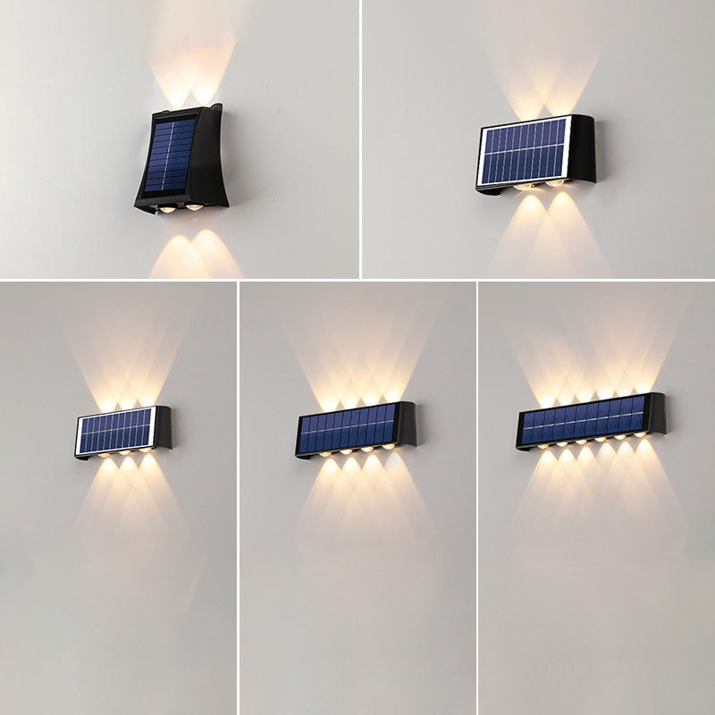 SolaraMax Solar-Wandleuchte | Modernes Design | Solarbetrieben | IP56 Wasserdicht | Energieeffizient