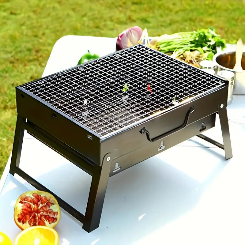 GrillMate FoldGrill | Faltbar & Ultraleicht | Edelstahl | Kompakt für Camping & Outdoor