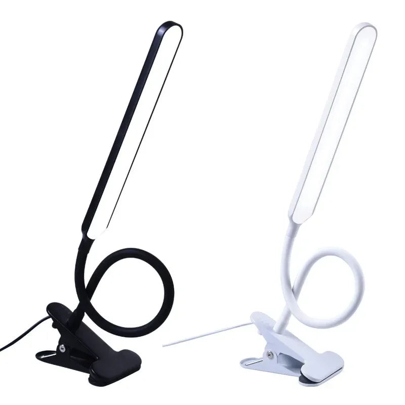 LumaFlex LED-Clip-Lampe | 3 Farbmodi & 10 Helligkeitsstufen | USB-betrieben | Flexibler Schwanenhals | Augenfreundlich & Dimmbar