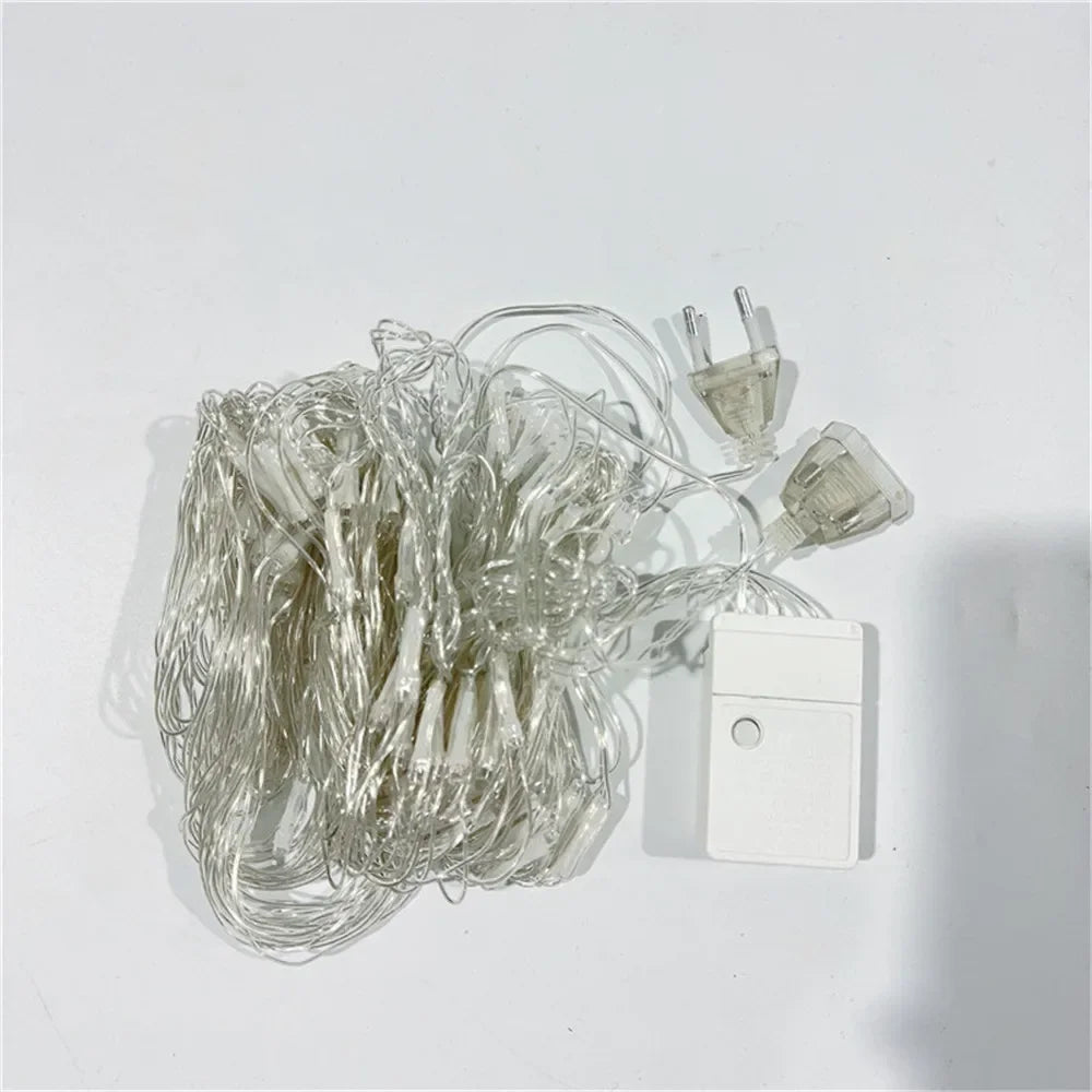 Luminet LED-Netz-Lichterkette | 96–320 LEDs | Warmweiß, Weiß & Mehrfarbig | 8 Lichtmodi | 220V EU-Stecker | Ideal für Weihnachten, Hochzeiten & Gärten