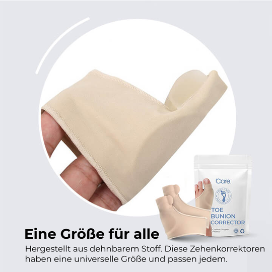 Footalis FlexAlign | Zehenspreizer für Hallux Valgus | Hautfreundlich & Diskret | Für Tag & Nacht