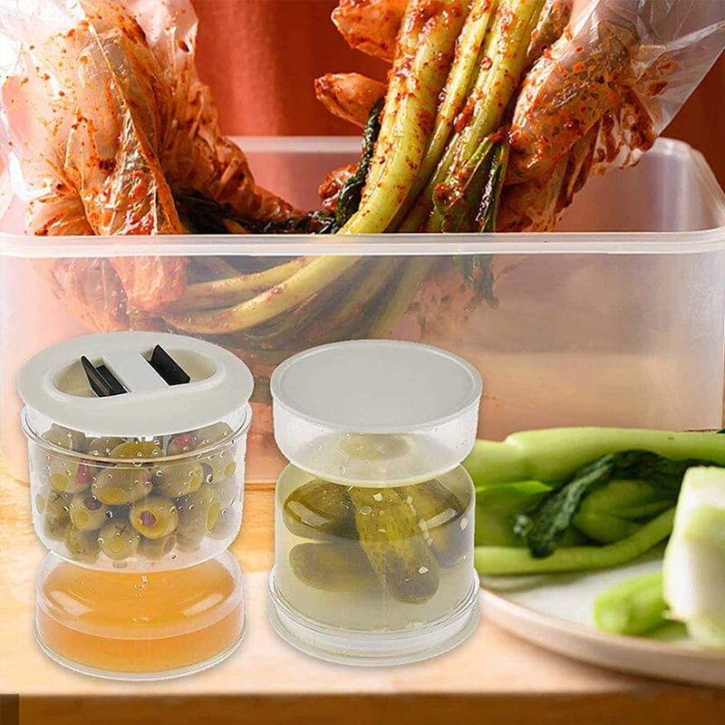 PicklePal™ - Essiggurken- und Olivenglasbehälter mit Sieb [Letzter Tag Rabatt]