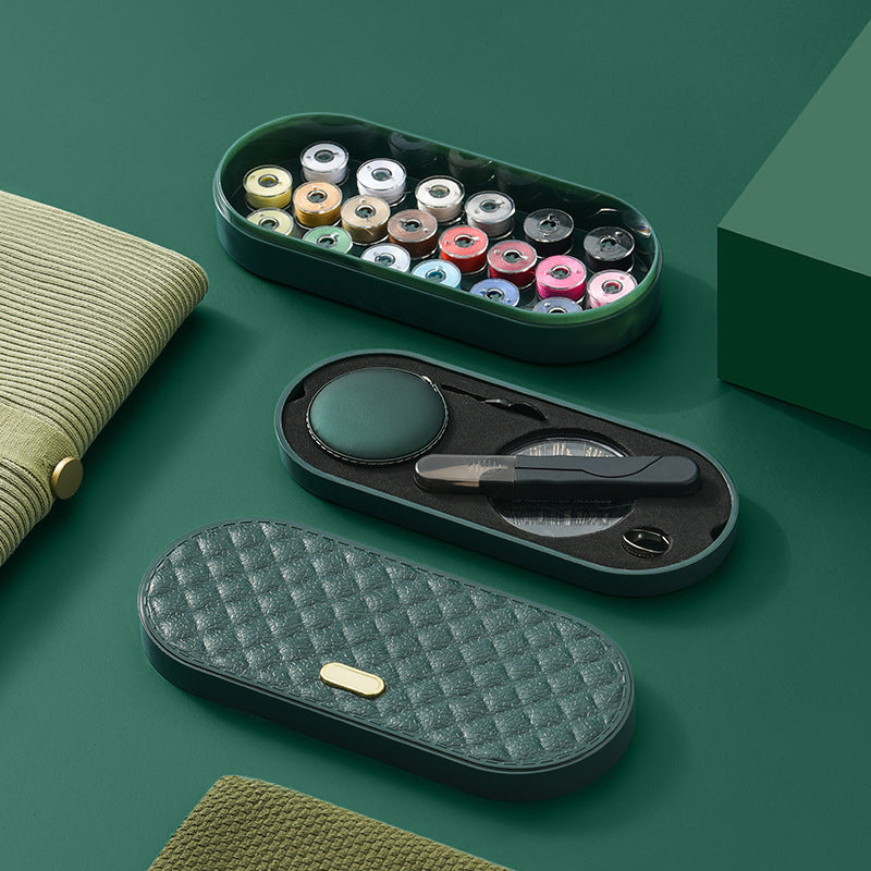 Fadenta Nähkit Deluxe | Doppel-Etui | 20 Spulen | Kompakt | 19,5×8,5×3,8 cm
