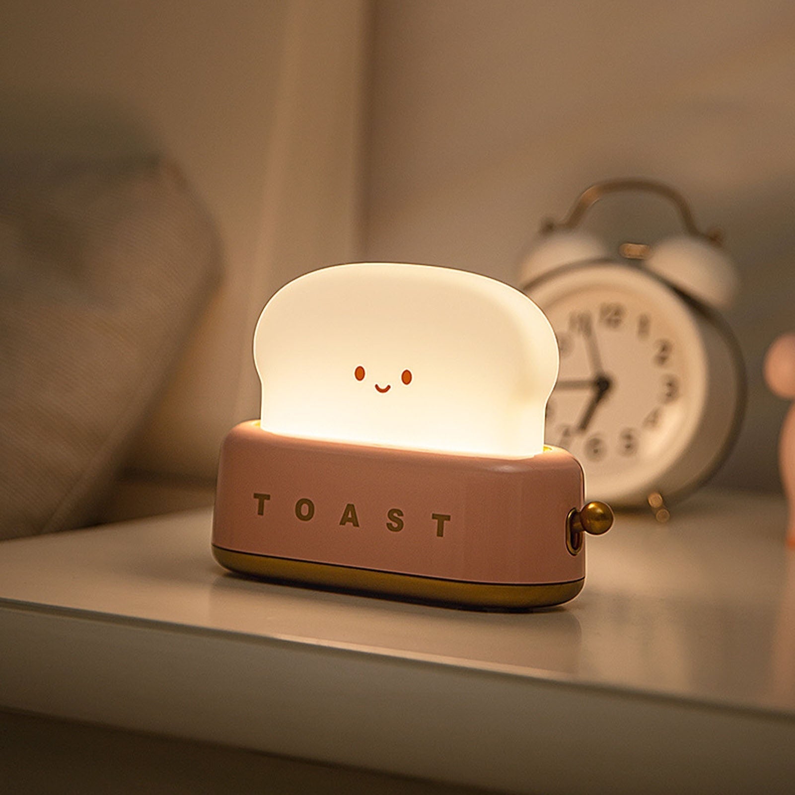 ToastGlow | LED-Nachtlicht | Stufenlos Dimmbar, Timer & Mobiles Design | Für Kinderzimmer & Schlafzimmer