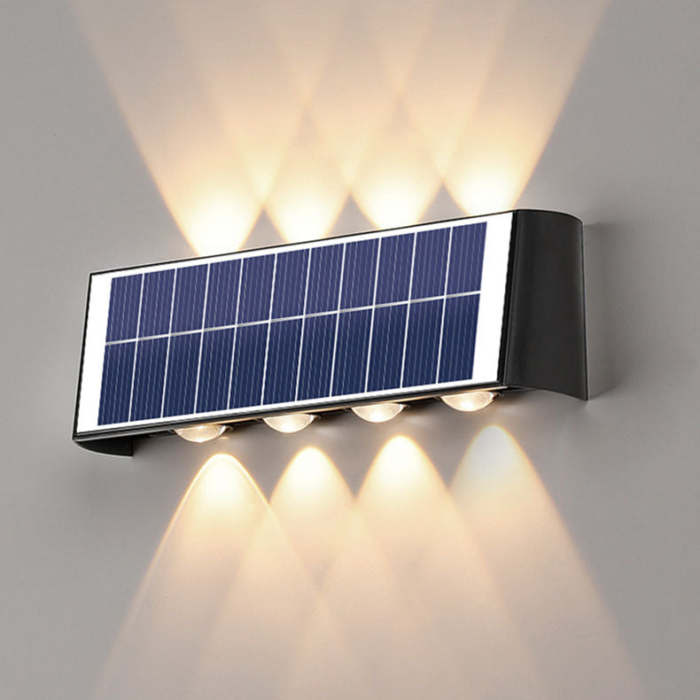 SolaraMax Solar-Wandleuchte | Modernes Design | Solarbetrieben | IP56 Wasserdicht | Energieeffizient