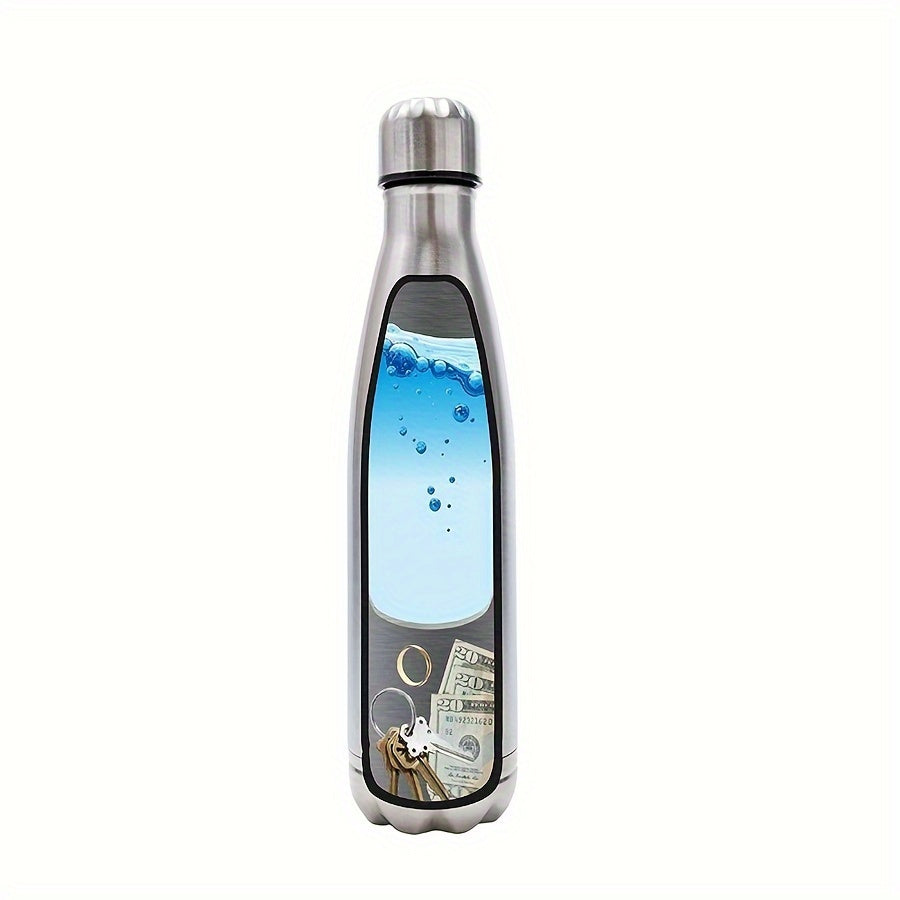 AURASTASH | Isolierflasche mit Geheimfach | Doppelwandiger Edelstahl & auslaufsicher | Für Alltag, Reisen, Sport & Büro