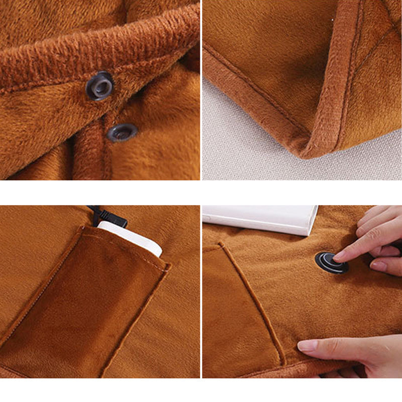 CozyCharge – Sofortige Wärme überall mit tragbarer USB beheizter Decke