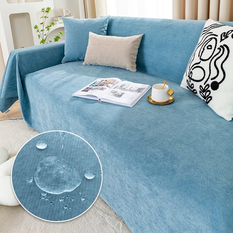 Wasserdichte Sofadecke | Vielseitige Decke & Kratzschutz | Einfarbig & Pflegeleicht | Velvaira