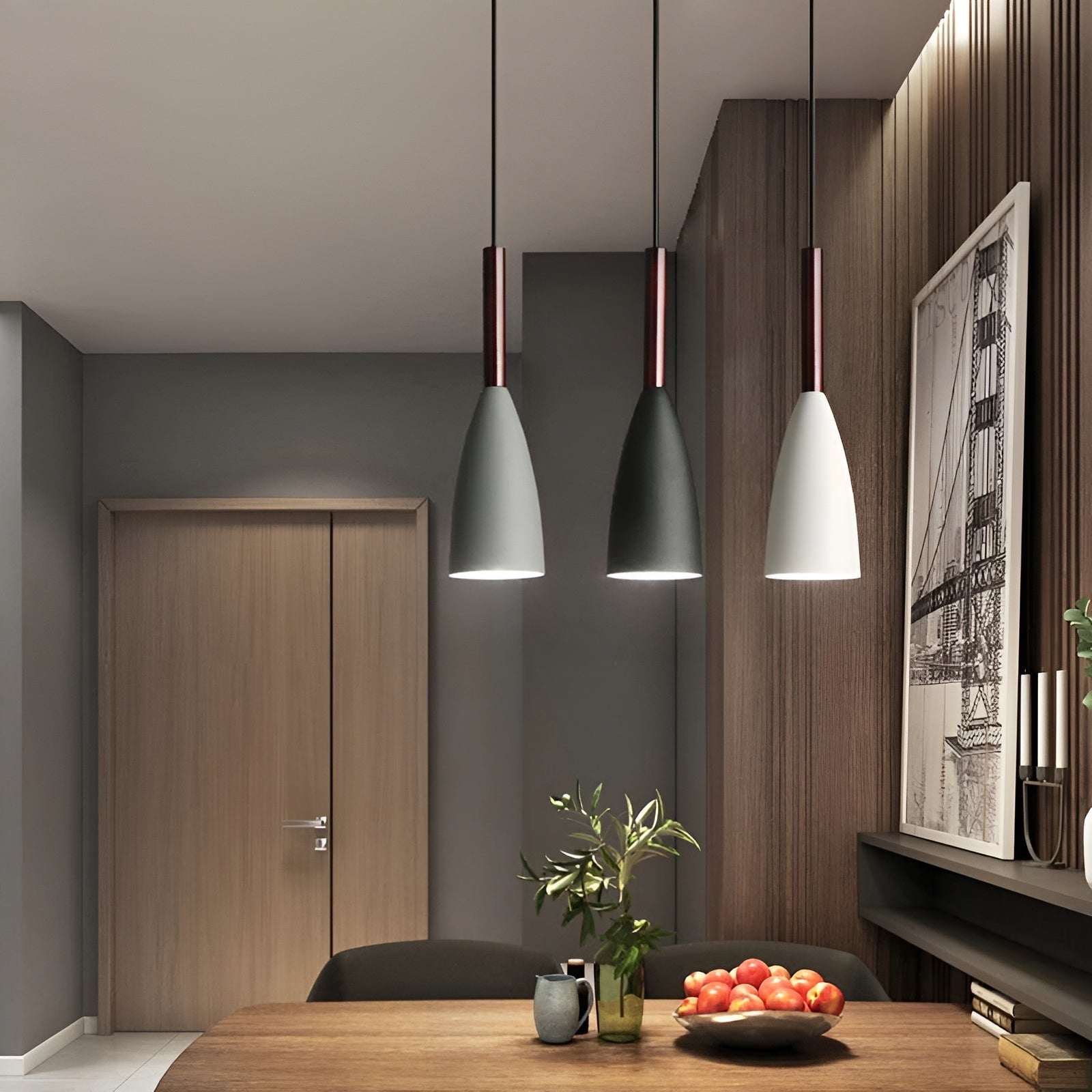 SakuraLume Hängeleuchte | Japandi-Stil | Elegantes Kirschblütenmuster | Aluminium mit warmem Licht