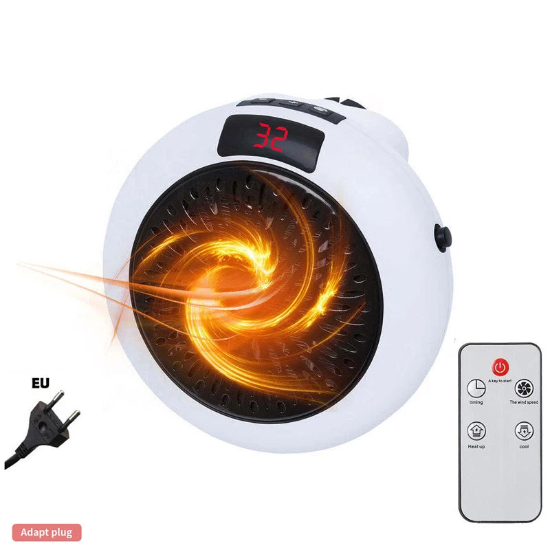 AeroHeat Mini Ventilatorheizer | Elektrischer PTC Keramikheizer für Zuhause und Büro | Tragbarer Tisch- und Wandheizer | Kompakte Wärmequelle für den Winter