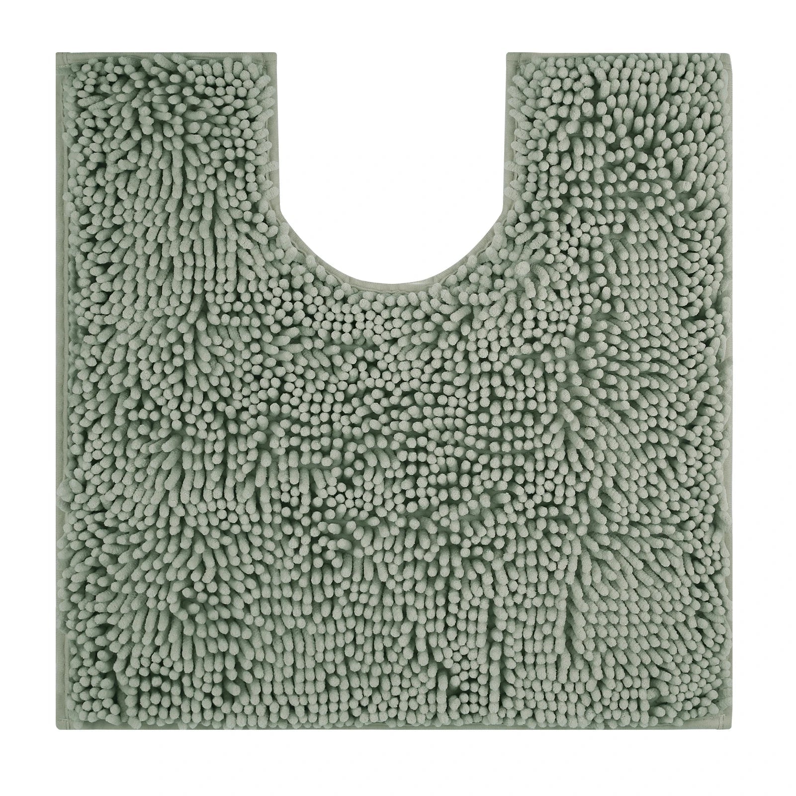 Aqualume | U-förmige Toilettenmatte | Chenille-Badmatte mit überlegener Saugfähigkeit | Rutschfest und maschinenwaschbar | Weich und gemütlich