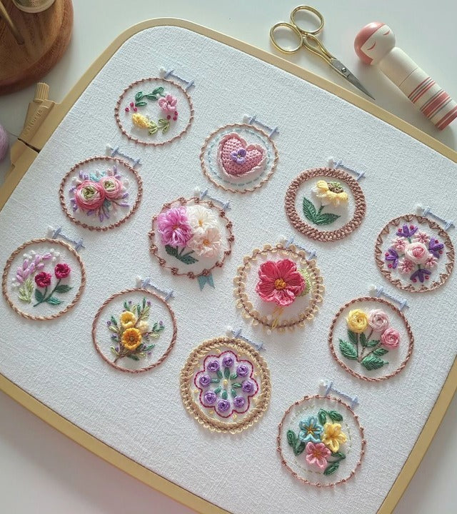 StitchBloom – Blumenstickerei zum Entspannen & Verschönern!