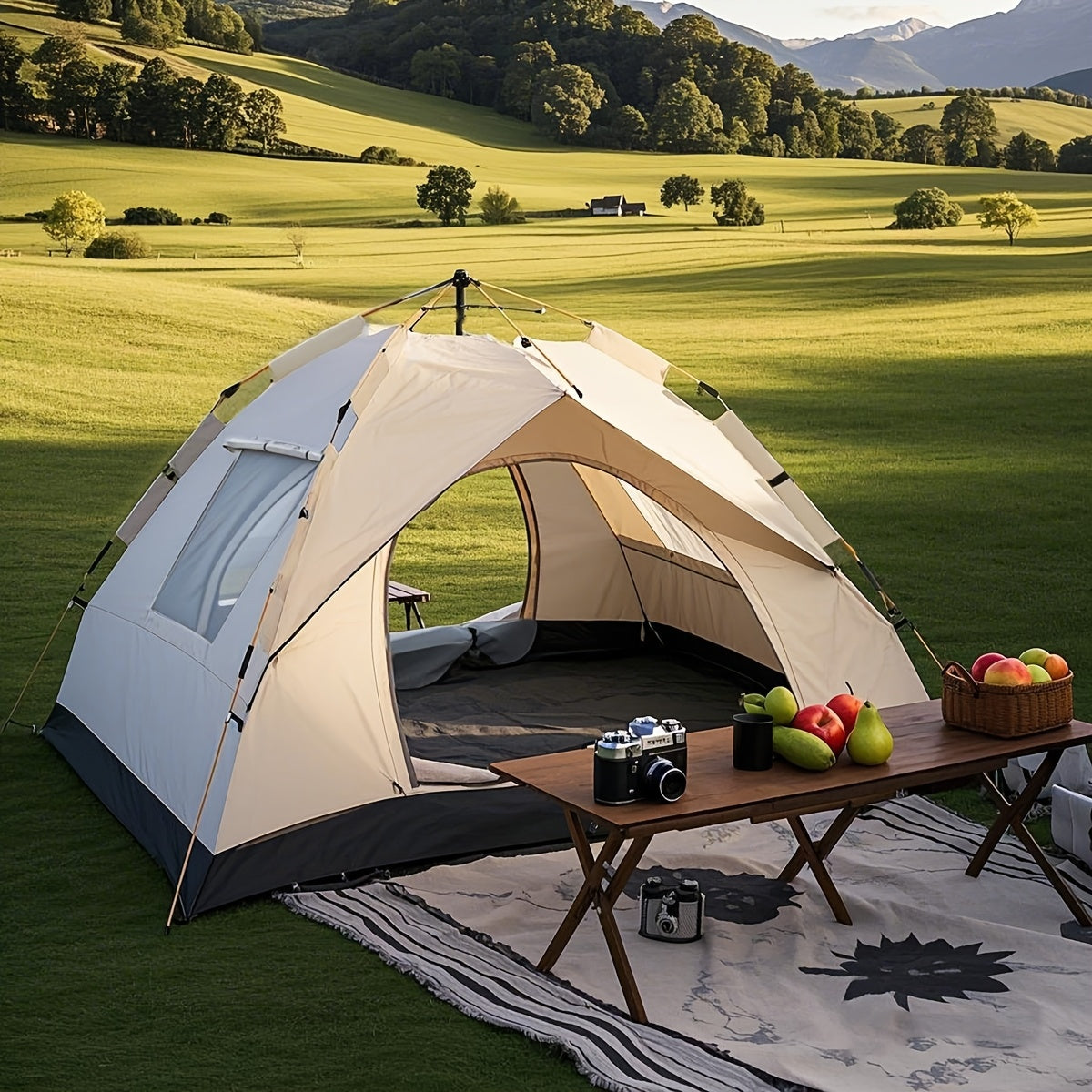 Zeltra PopTent | Sekundenzelt für 2–3 Personen | Wetterfest & Faltbar | Ideal für Outdoor-Abenteuer