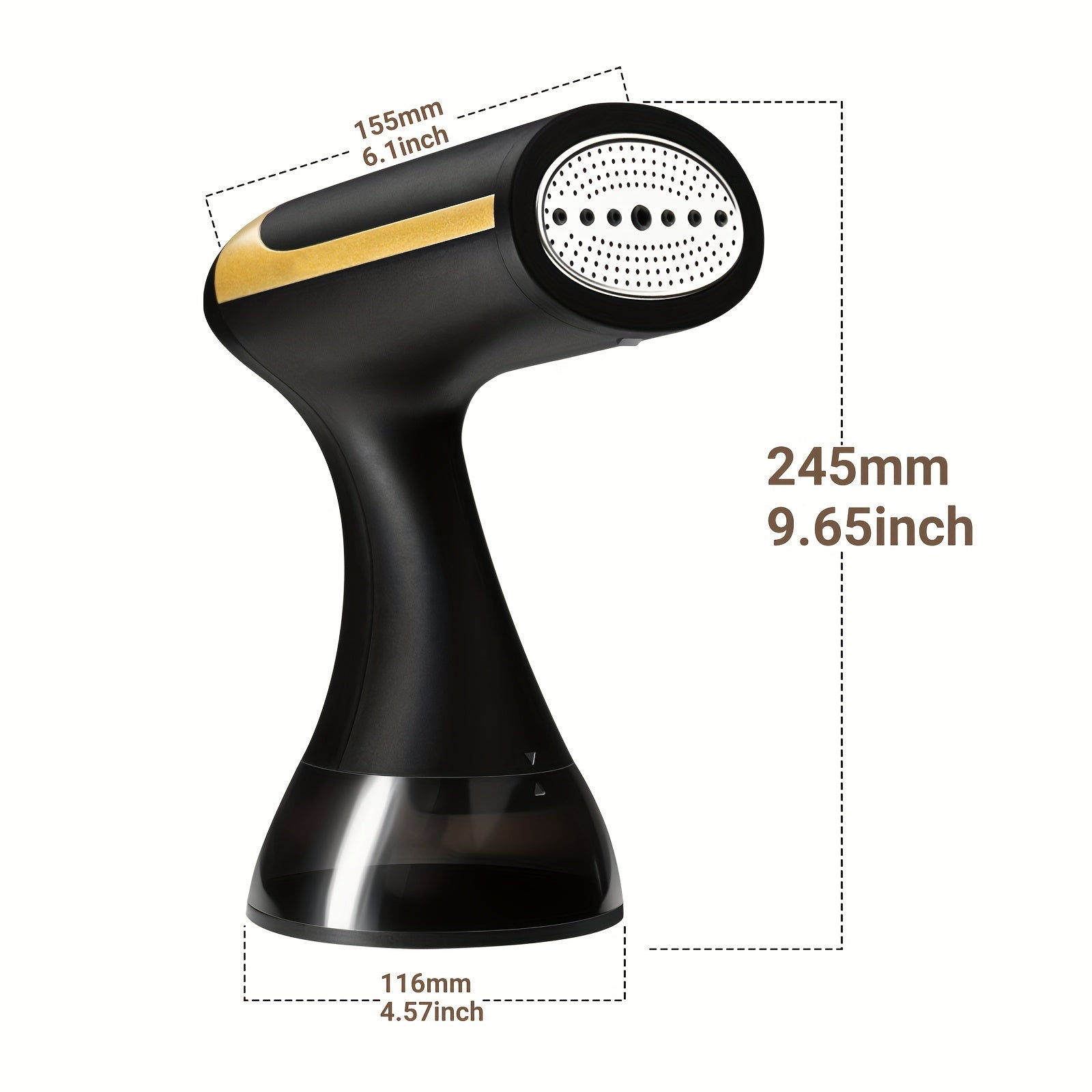 Vapurella MiniSteam | Kompakt-Dampfbürste | 1500 W Leistung | Für Unterwegs & Zuhause | Für Alle Stoffe