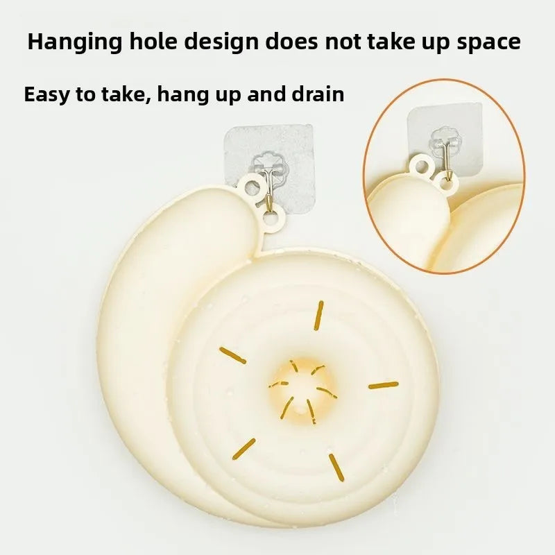 2-in-1 Schneckenstil Obstkorb | Abtropfkorb und Saftpresse | Küchenhilfe aus lebensmittelechtem Kunststoff