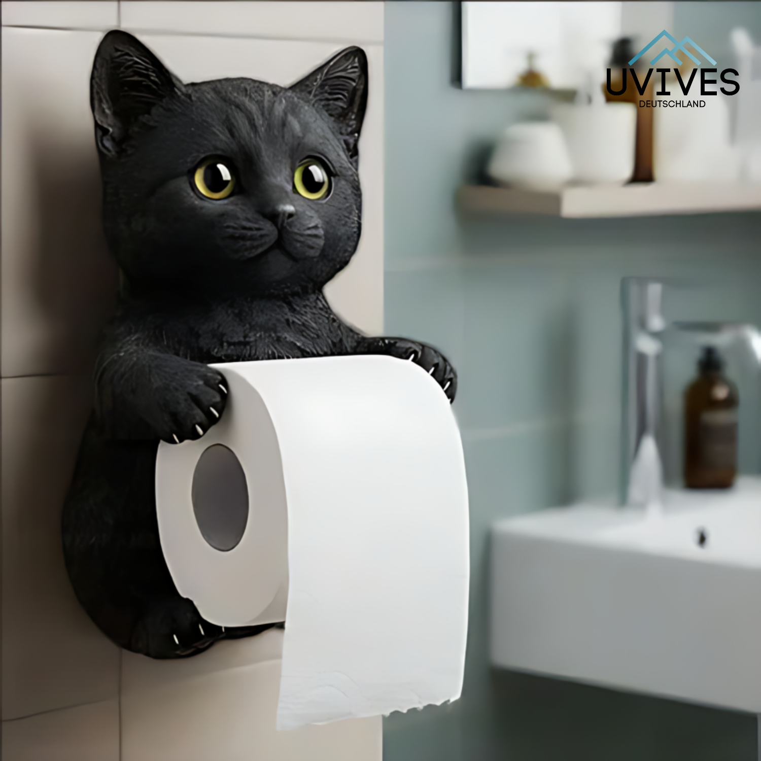 PurrRoll – Der Toilettenpapierhalter mit Katzencharme!