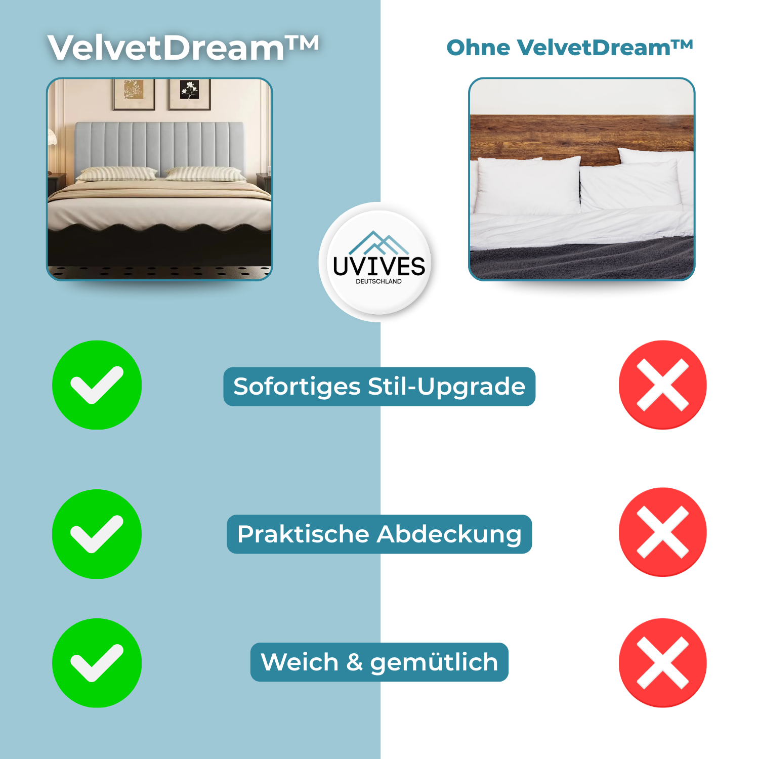 VelvetDream™ – Verleihe deinem Schlafzimmer stilvolle Eleganz