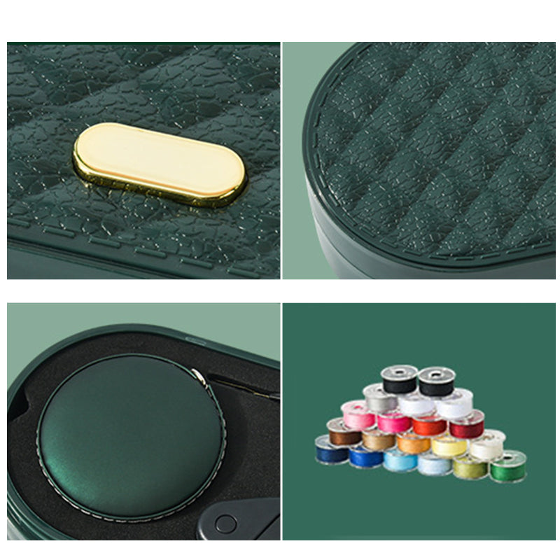 Fadenta Nähkit Deluxe | Doppel-Etui | 20 Spulen | Kompakt | 19,5×8,5×3,8 cm