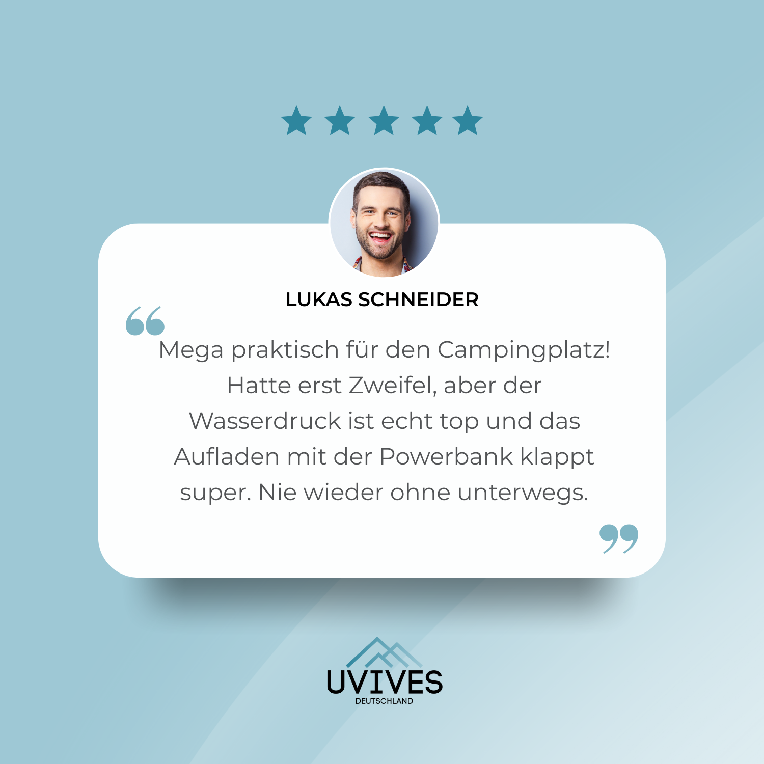CampShower™ – Duschen wie zuhause, egal wo du bist