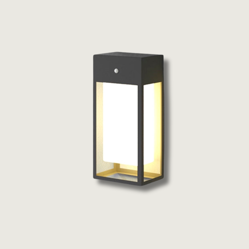 Solviora Solar Außenlampe | Edelstahl Wandleuchte Mit Sensor | IP65 Wetterfest | Warmweiß LED | Nachhaltige Gartenbeleuchtung