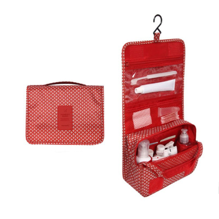 TravelEase Kosmetiktasche | Wasserabweisend | Praktischer Haken | Gepolstert