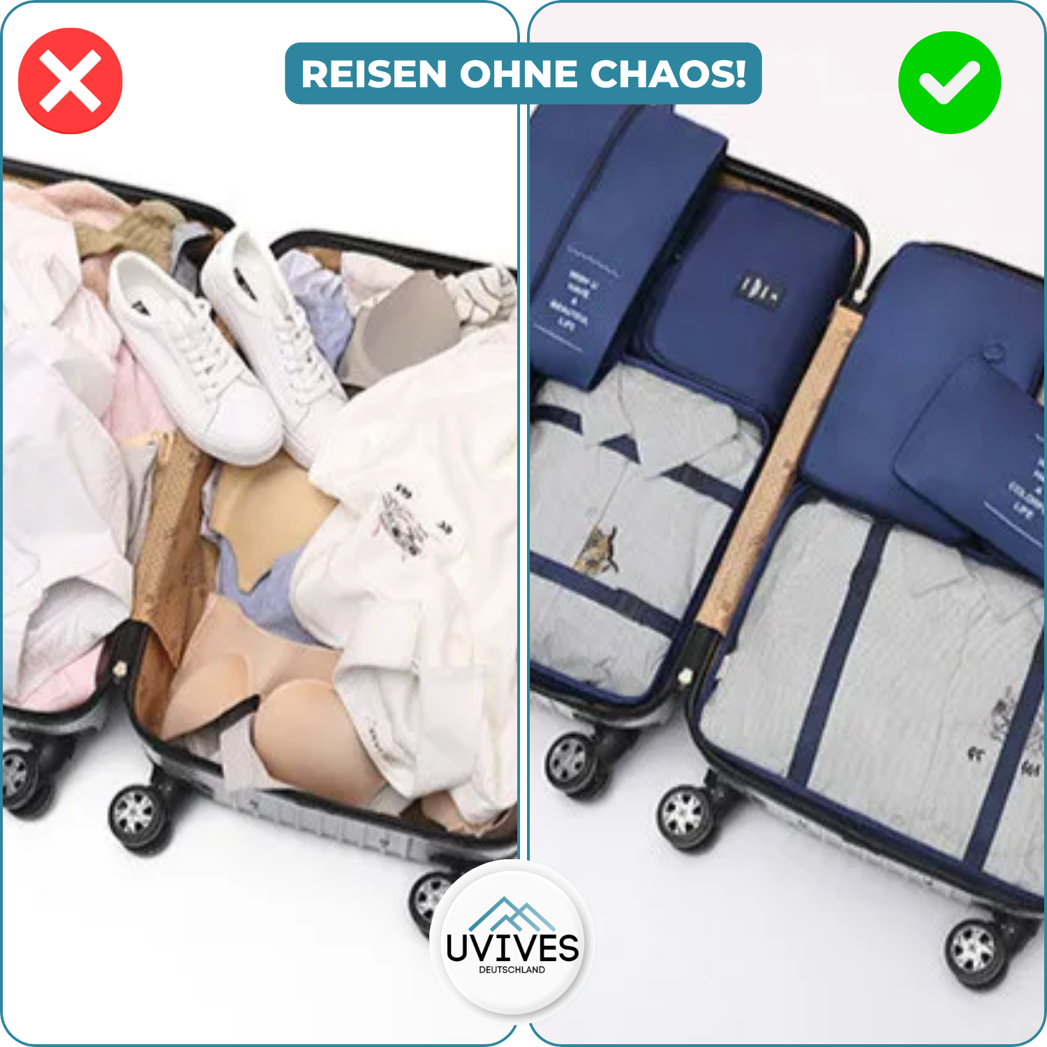 4+4 GRATIS | TravelTidy™ - Aufbewahrungsbeuteln für das Reisesortiment
