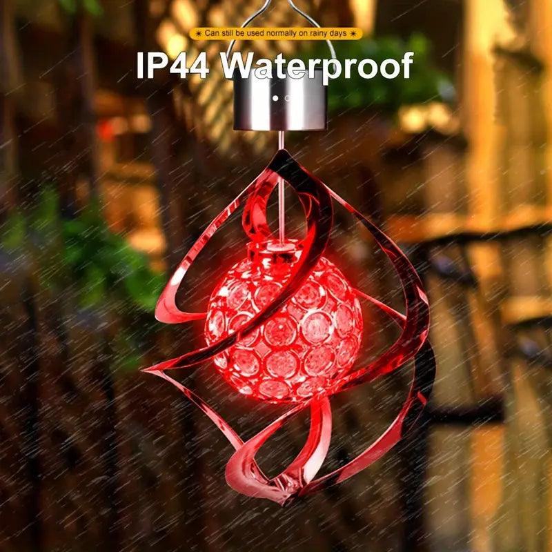 Lunavera Solar Windspiel | LED Lichtspiel & Klang | Farbwechsel | Wetterfest