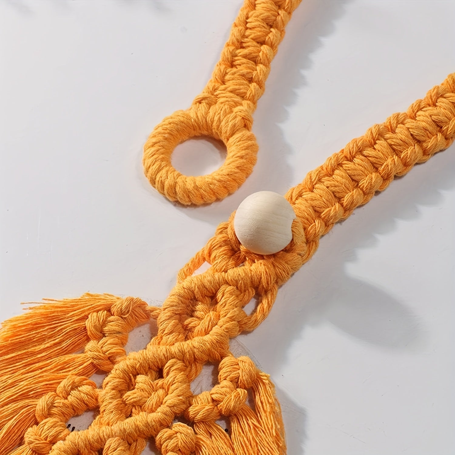 Soltana Vorhangbänder | Handgeknüpftes Boho-Design | 100 % Baumwolle | Für Wohnzimmer & Schlafzimmer