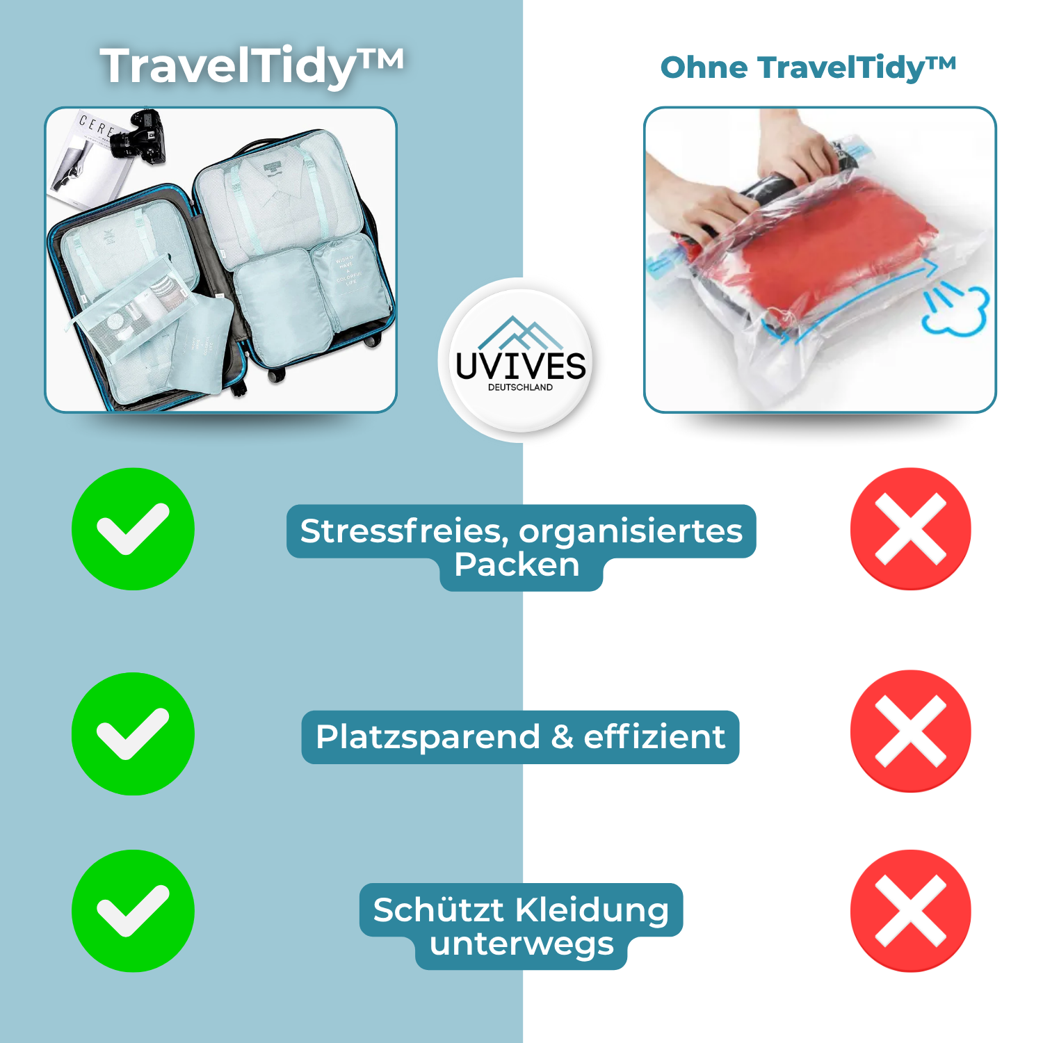4+4 GRATIS | TravelTidy™ - Aufbewahrungsbeuteln für das Reisesortiment