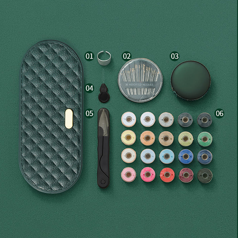 Fadenta Nähkit Deluxe | Doppel-Etui | 20 Spulen | Kompakt | 19,5×8,5×3,8 cm