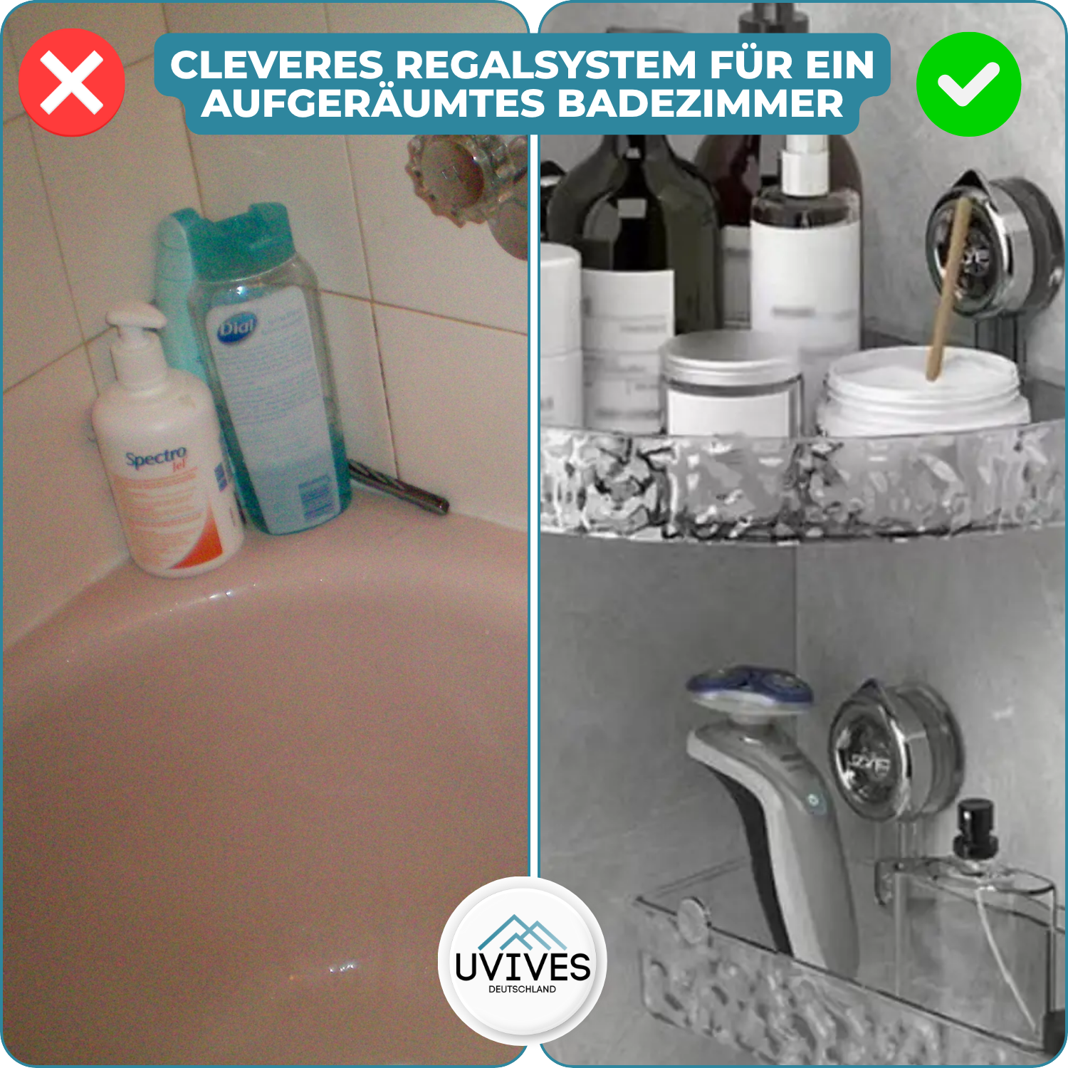 CornerShelf™ – Ordnung und Stil für jedes Badezimmer