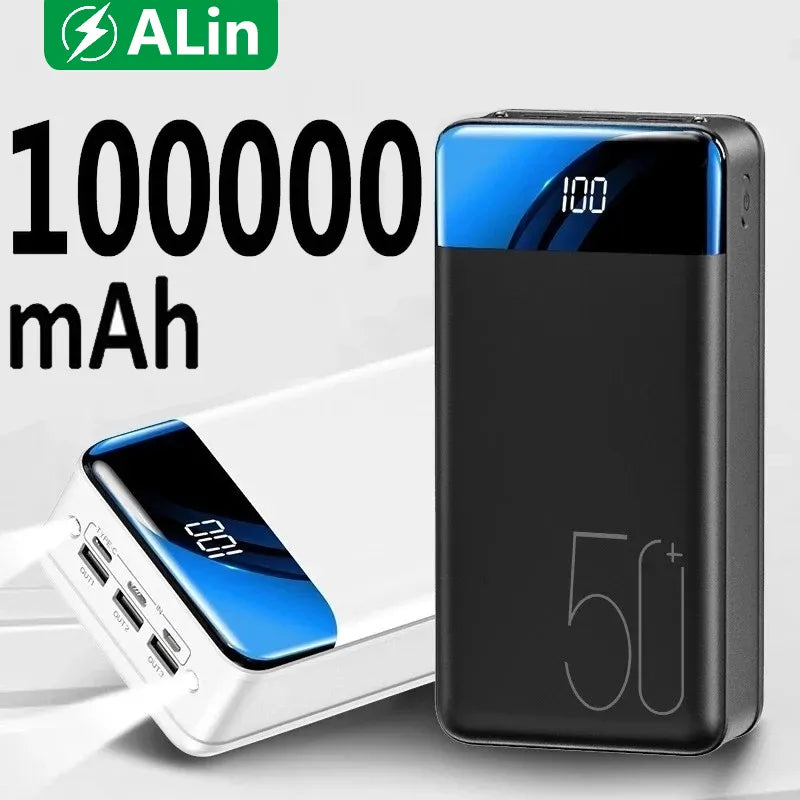 Enerzium Titan | Powerbank 100.000 mAh | Schnellladen | Kompakt & Vielseitig