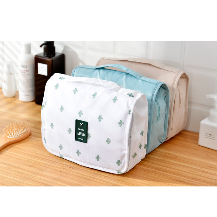 TravelEase Kosmetiktasche | Wasserabweisend | Praktischer Haken | Gepolstert