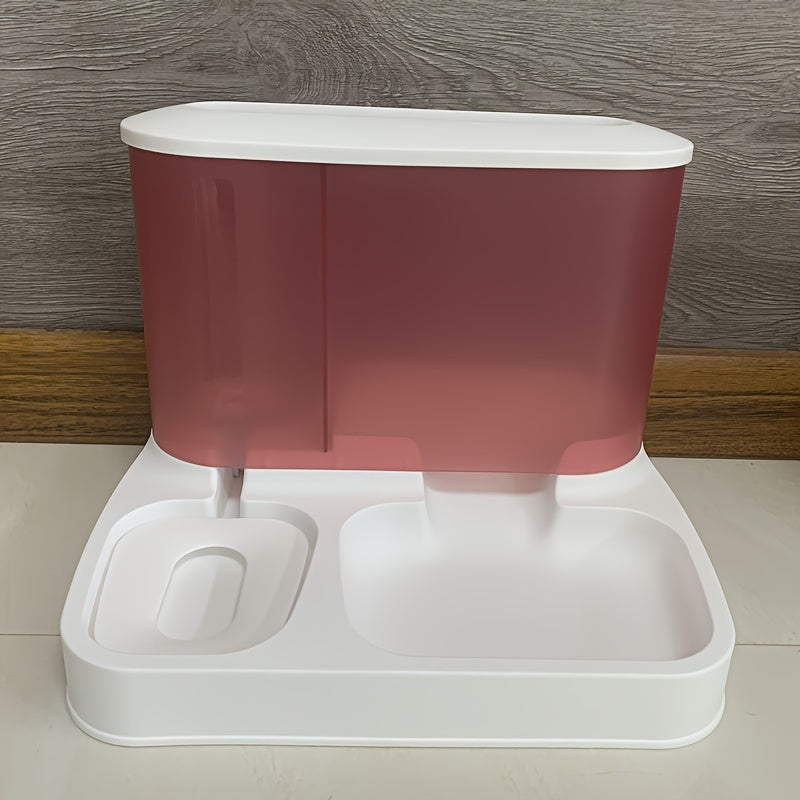 FeedoFlow Duo 2-in-1 Futter- & Wassersystem | Automatische Versorgung für Haustiere | Ohne Strom, Immer Frisch