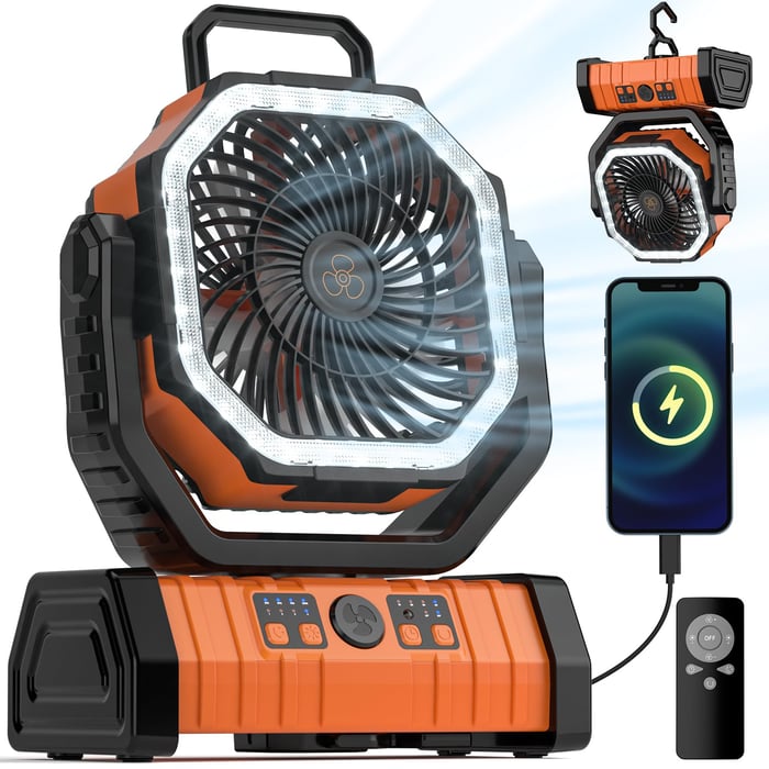 BreezeCamp™ – Die perfekte Kombination aus Ventilator & Campinglicht