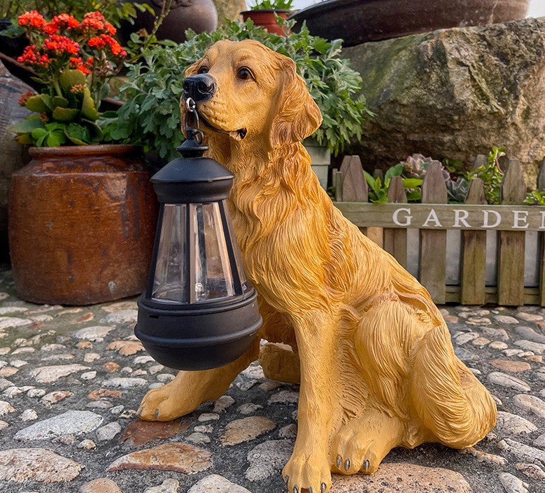 LumiPaw Solar Gartenleuchte | Hundeform | Wetterfest | Für Terrasse & Balkon