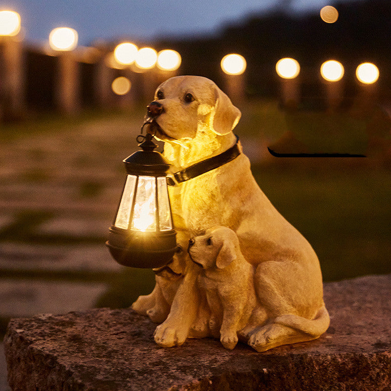 LumiPaw Solar Gartenleuchte | Hundeform | Wetterfest | Für Terrasse & Balkon
