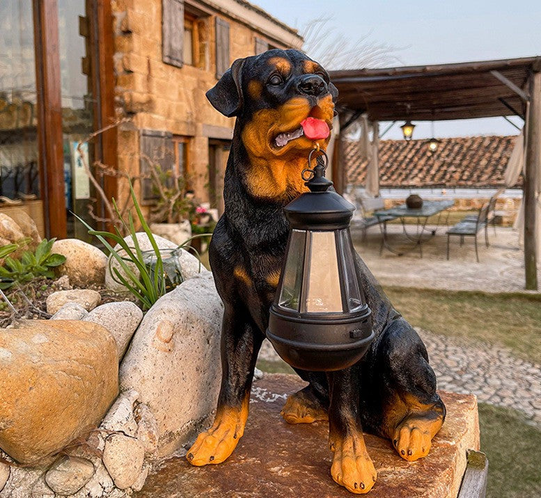LumiPaw Solar Gartenleuchte | Hundeform | Wetterfest | Für Terrasse & Balkon