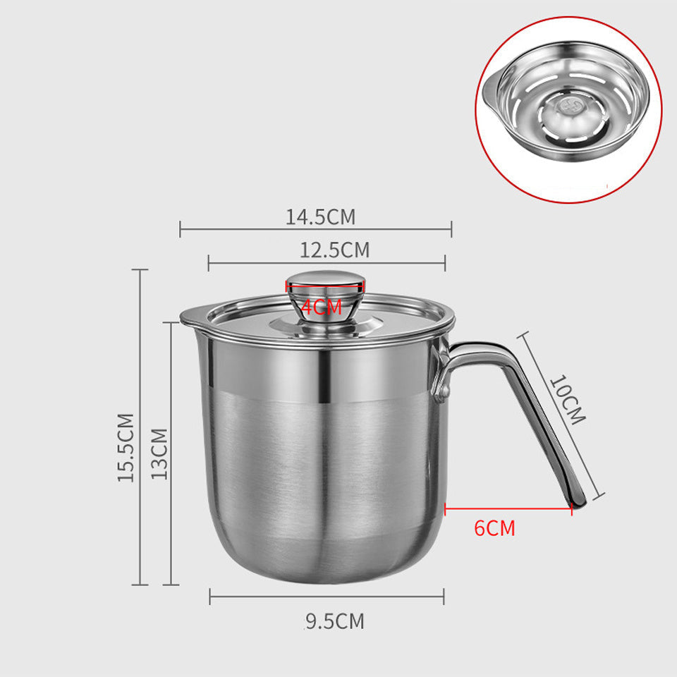 Ovinto Eierscheider | Edelstahl & hygienisch | Für Backen, Kochen & Fitnessrezepte | Mit Deckel & ergonomischem Griff