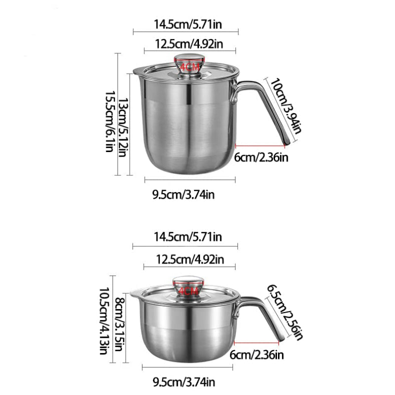 Ovinto Eierscheider | Edelstahl & hygienisch | Für Backen, Kochen & Fitnessrezepte | Mit Deckel & ergonomischem Griff