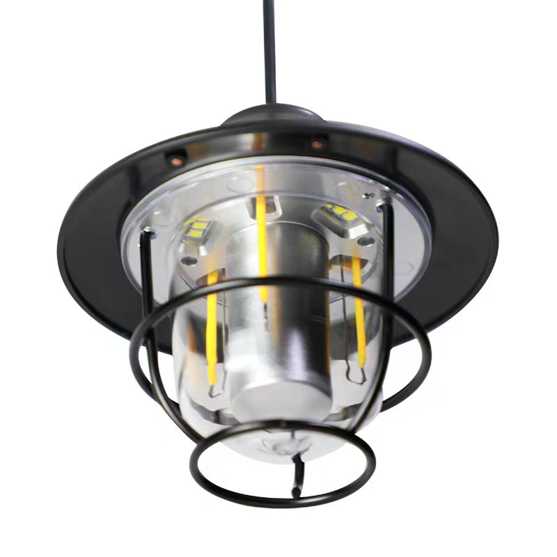 LumoCamp Retro Lampe | LED Campinglicht | USB-Aufladbar & Robust | Für Outdoor & Notfall