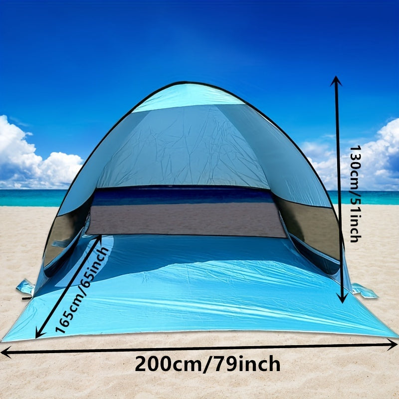 SunShade | Strandzelt 2–3 Personen | UPF 50+ UV-Schutz | Schnell Aufgebaut & Atmungsaktiv