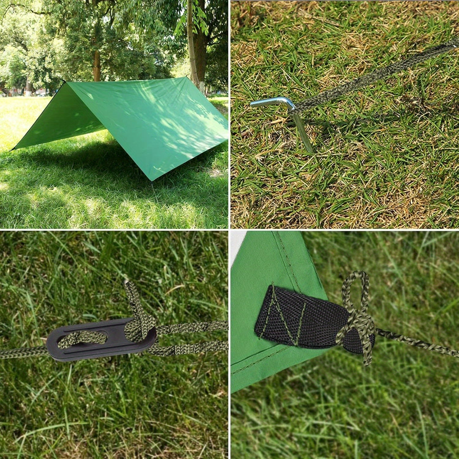 SunShade Pro Camping-Sonnensegel | 3x3 m | Wasserfest & Winddicht | Leicht & Tragbar