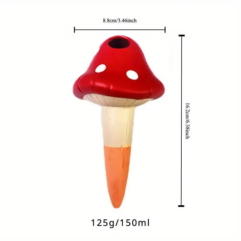 MycoDrop Bewässerungspilze | Terrakotta | Automatische Wasserabgabe | 4er Set Bunt